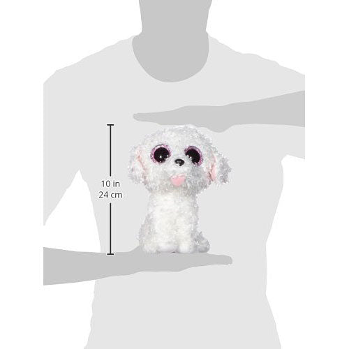 Ty Pippie Dog Plush, White, Regular
