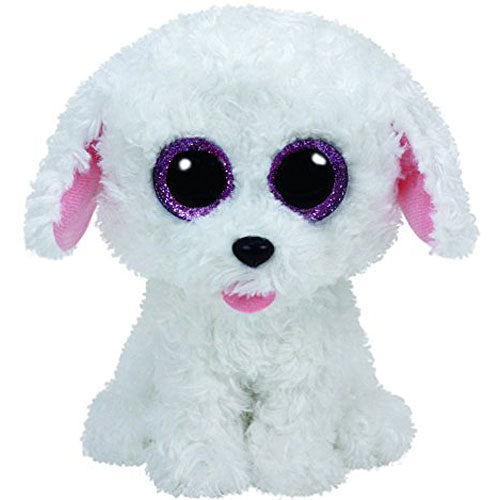 Ty Pippie Dog Plush, White, Regular