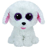 Ty Pippie Dog Plush, White, Regular