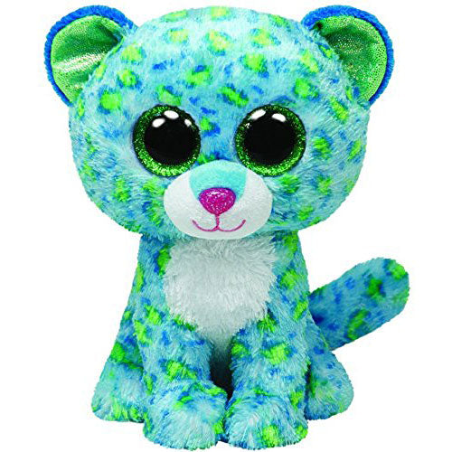Ty Beanie Boos Leona Blue Leopard Regular Plush