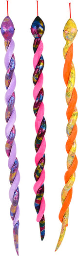 67" Twisty Snake Metallic Assortment A