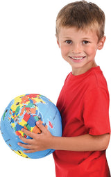 8" Plush Printed Globe Ball