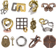 2" Metal Brain Teaser Puzzles 24ct