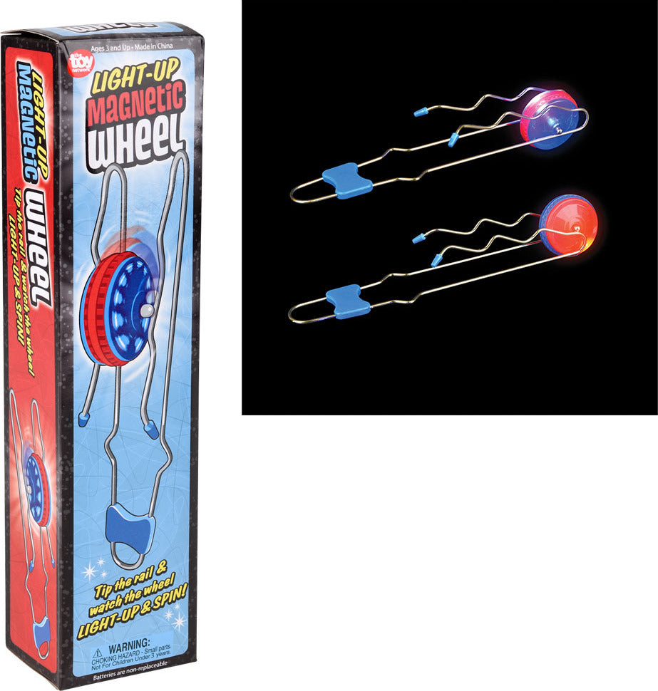 Light-up Magnetic Wheel 10.25"  Each In Color Box