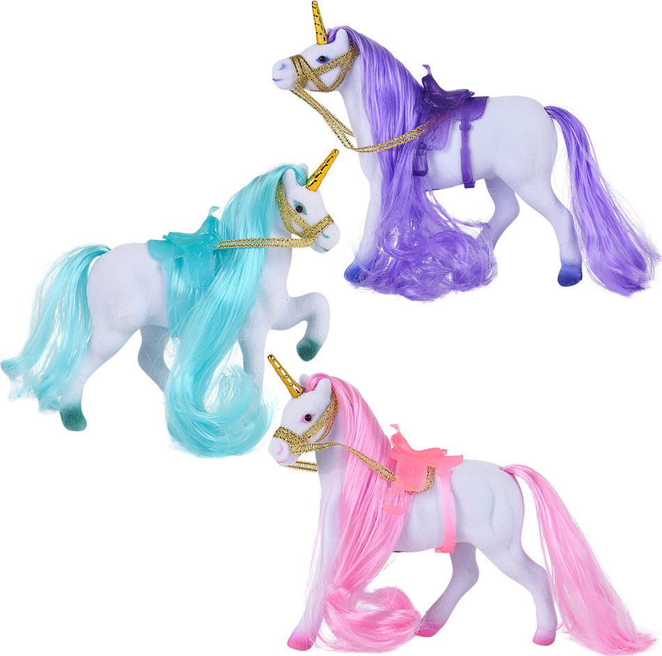 4.5" Flocked Unicorn