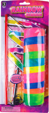 11.75" Rainbow Ribbon Wand