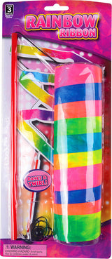 11.75" Rainbow Ribbon Wand