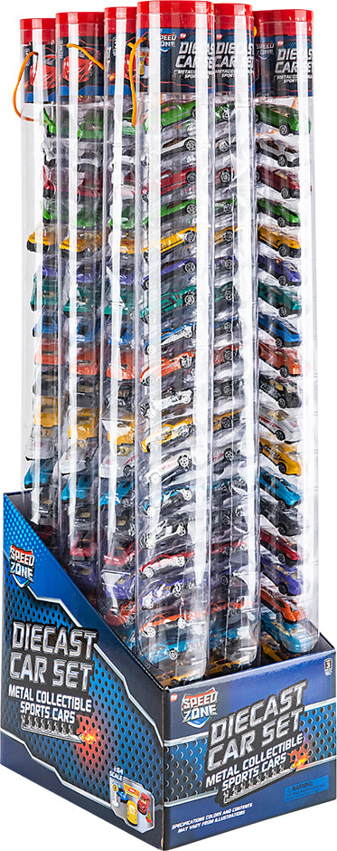 Die-cast Car Tube Set 1:64 Scale