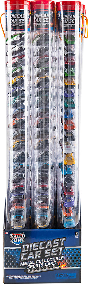 Die-cast Car Tube Set 1:64 Scale