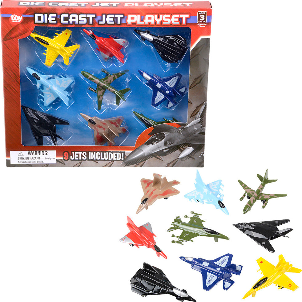 3" Die-cast Jet 9pc Set