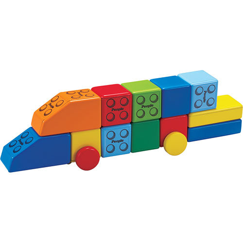 People Blocks Solid Colors 31 Piece Set