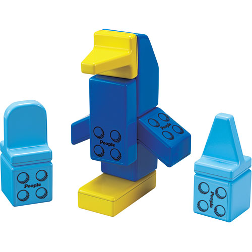 People Blocks Solid Colors 31 Piece Set