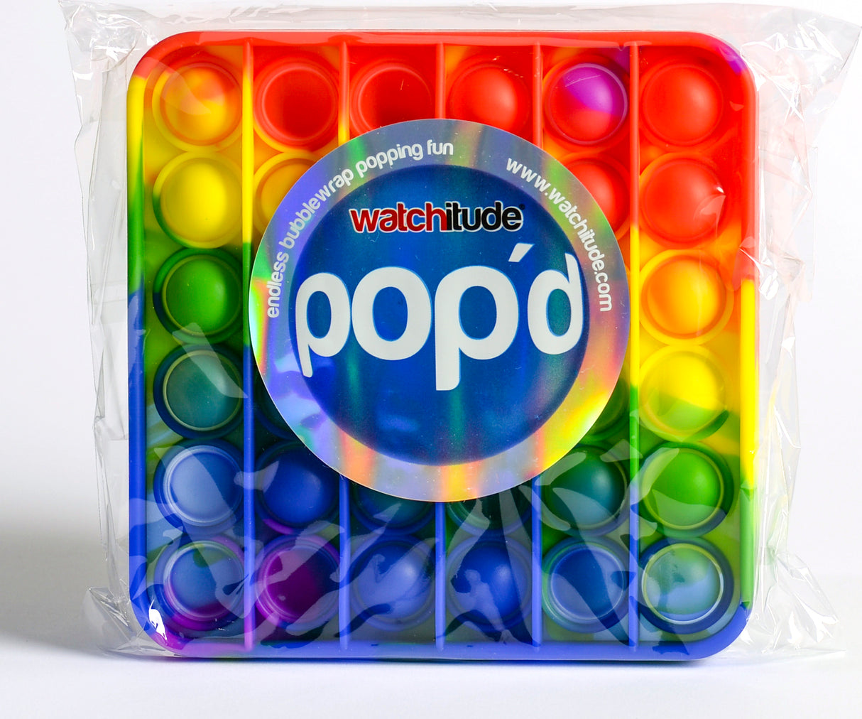 Rainbow Square - POP'd by Watchitude - Bubble Popping Toy
