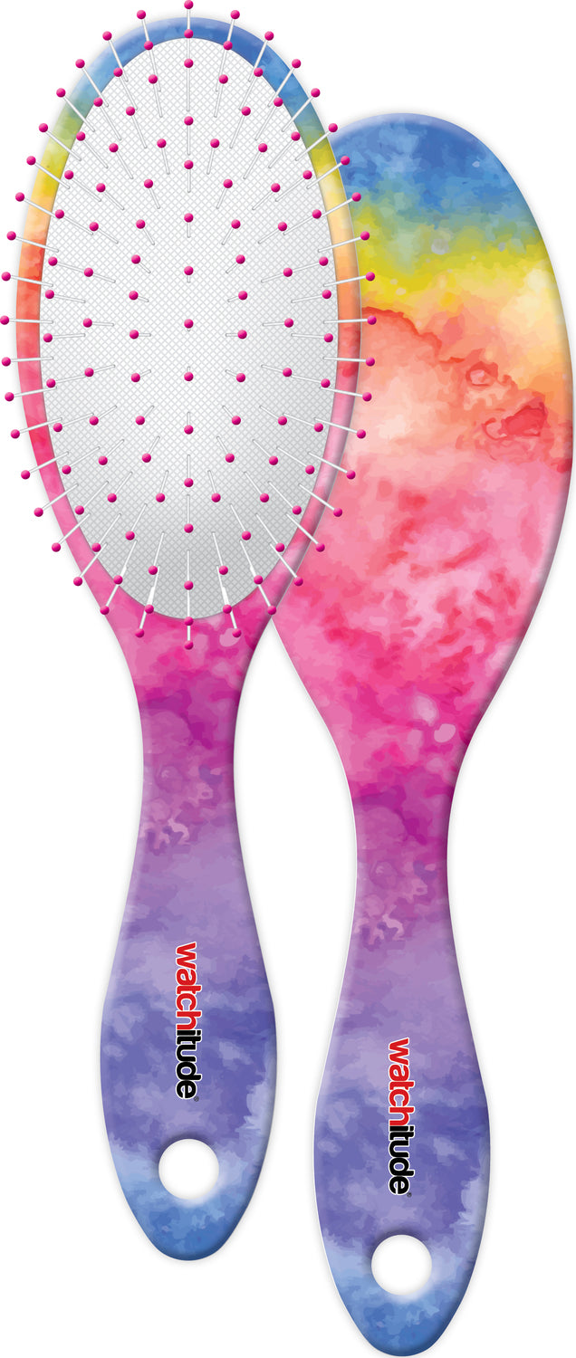 Rainbow Tie Dye - Watchitude Scented Hairbrush