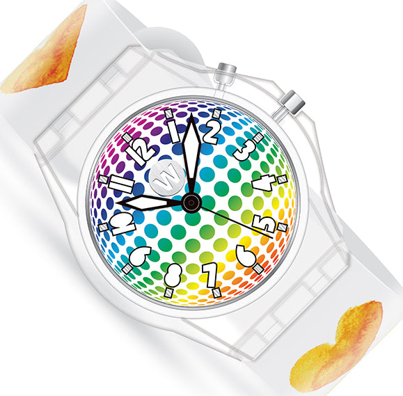 Watercolor Hearts - Light Up Watch - Watchitude Glow