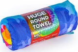 Tie Dye Swirl - Watchitude Large Round Towel