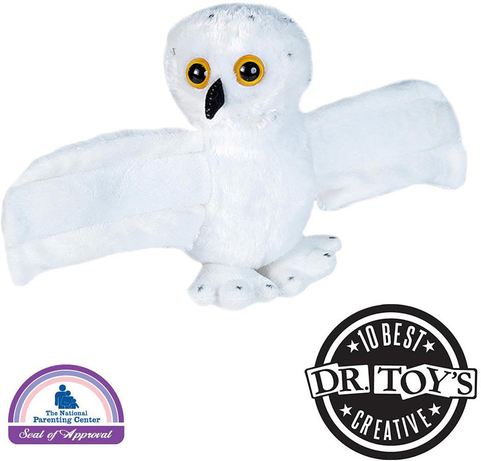 Huggers Snowy Owl Stuffed Animal - 8"
