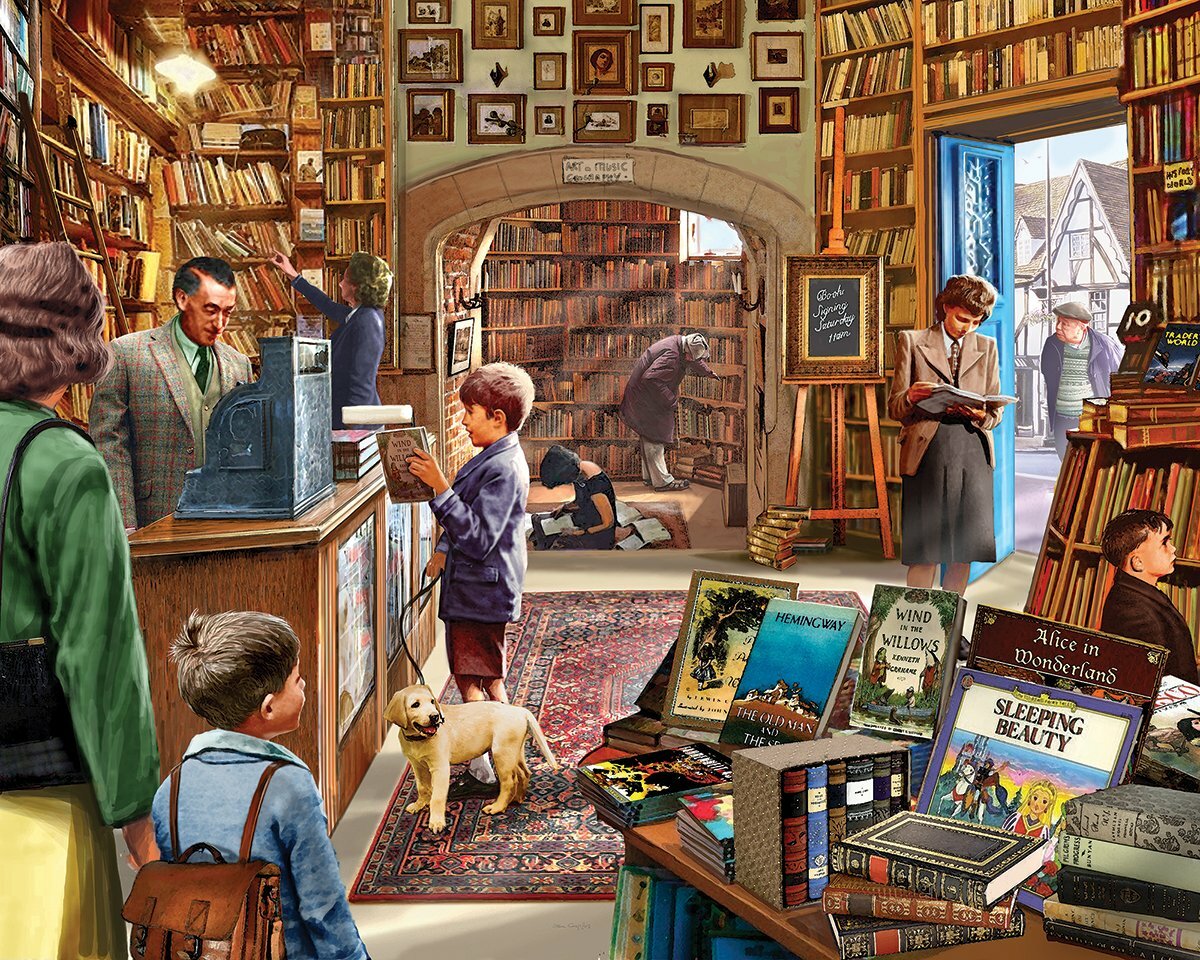 Old Book Store Jigsaw Puzzle-Just Released-White Mountain Puzzles
