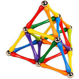 Goobi 70 Piece Construction Set with Instruction Booklet | STEM Learning | Assorted Rainbow colors